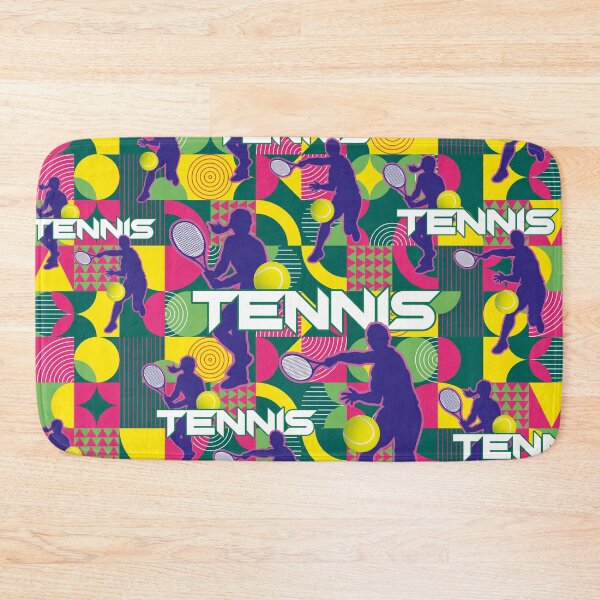 Item preview, playing tennis, colorful pattern, tennis player designed and sold by Mauswohn.