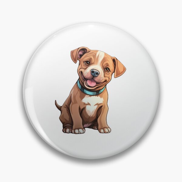 Item preview, Happy pitt bull puppy design designed and sold by SmileshareShop.