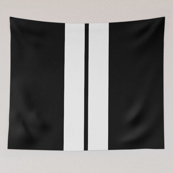 Item preview, Racing Stripes (White on black) designed and sold by STUDIO-72.