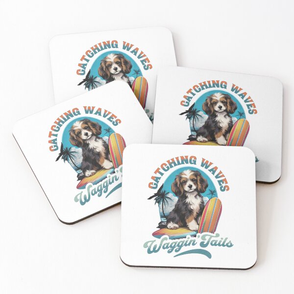Item preview, Surf's Up, Pup! Catching Waves and Waggin' Tails designed and sold by DreamBlazeStu.