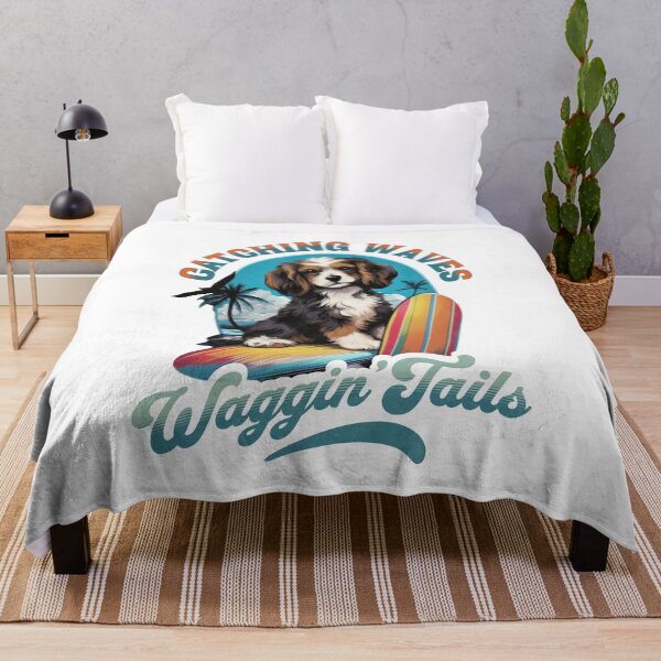 Item preview, Surf's Up, Pup! Catching Waves and Waggin' Tails designed and sold by DreamBlazeStu.