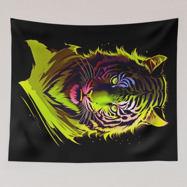 Item preview, Yellow Tiger Starlight Art designed and sold by MindWave THC.