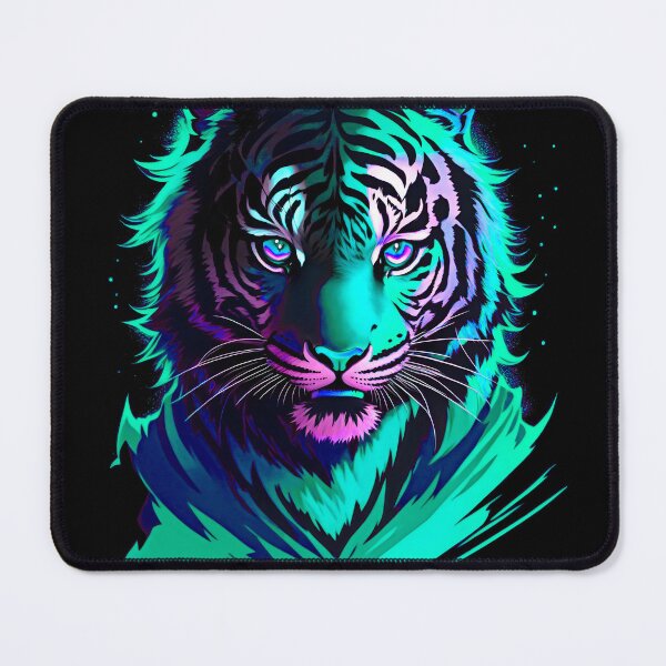 Item preview, Cyan Tiger Starlight Art designed and sold by MindWave THC.