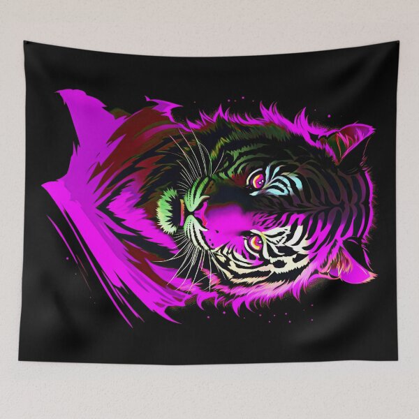 Item preview, Pink Tiger Starlight Art designed and sold by MindWave THC.