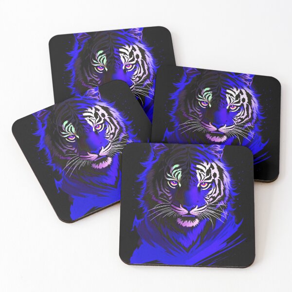 Item preview, Dark Blue Tiger Starlight Art designed and sold by MindWave THC.