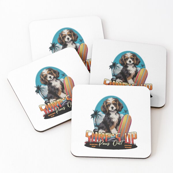 Item preview, Surf's Up, Pup! Surf's Up, Paws Out!  Surfing Pup Making Waves designed and sold by DreamBlazeStu.