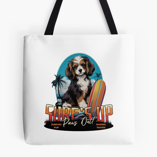 Item preview, Surf's Up, Pup! Surf's Up, Paws Out!  Surfing Pup Making Waves designed and sold by DreamBlazeStu.