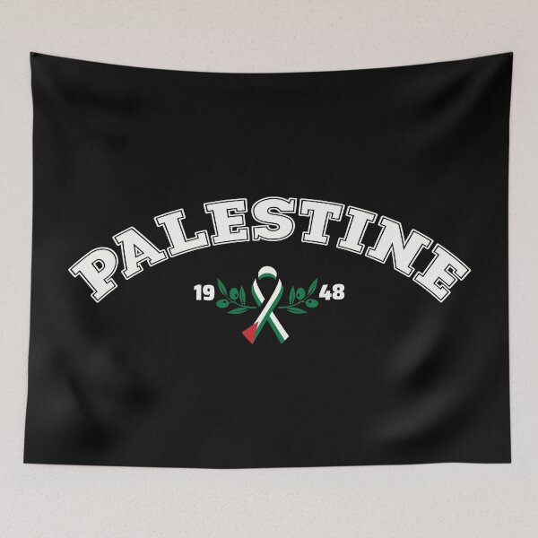 Item preview, Palestinian Olive Symbol of Resistance for Peace Palestine 1948 Map -wht designed and sold by Hurriyyatee.