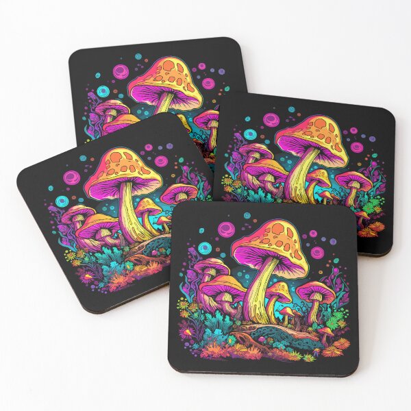 Item preview, Psychedelic Fungi Fantasia: Vibrant Mushroom Design Collection designed and sold by KaonDesign.