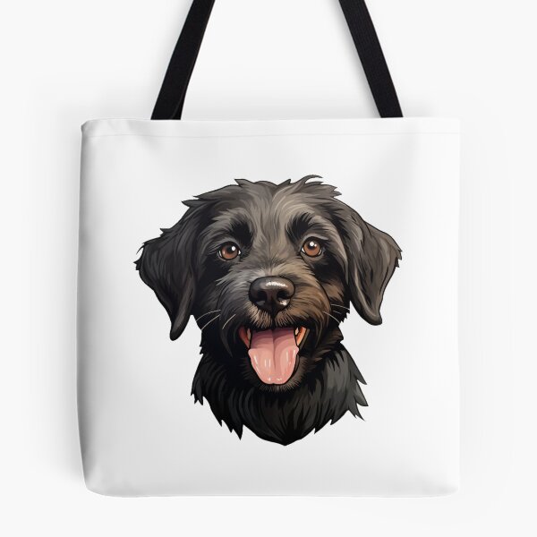 Item preview, Happy black hair puppy design designed and sold by SmileshareShop.