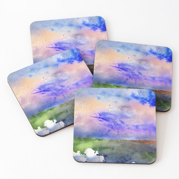 Item preview, Watercolor painting style sky landscape  background designed and sold by melridger.