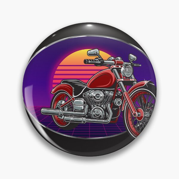 Artikelvorschau, Motorrad Biker Motorrad Synthwave Sonnenuntergang entworfen und verkauft von PngParty.