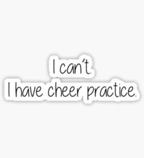 Cheer Practice Sticker