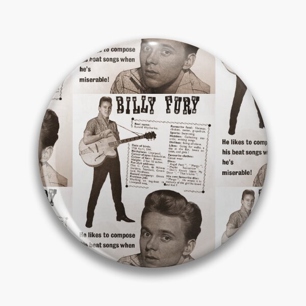 Item preview, Billy Fury 1960 designed and sold by SmARTNiki.