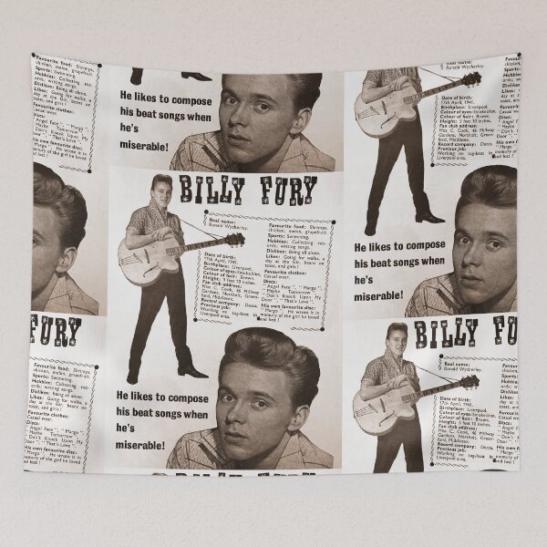 Item preview, Billy Fury 1960 designed and sold by SmARTNiki.