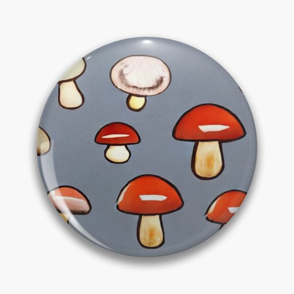 Item preview, Red cap murshrooms grey backround designed and sold by melridger.