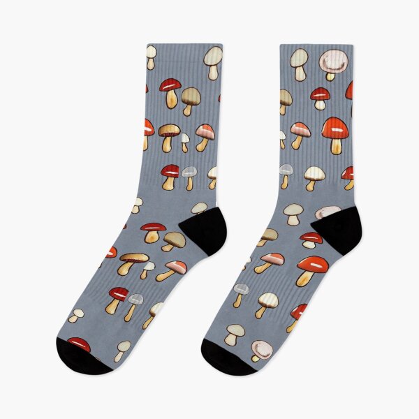 Item preview, Red cap murshrooms grey backround designed and sold by melridger.