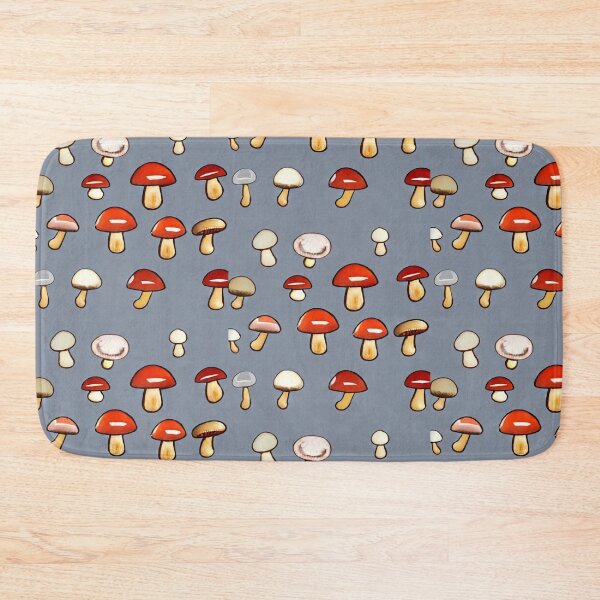 Item preview, Red cap murshrooms grey backround designed and sold by melridger.