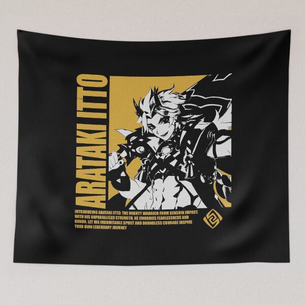 Item preview, Arataki Itto Geo Genshin Impact  designed and sold by pagan-mouse.