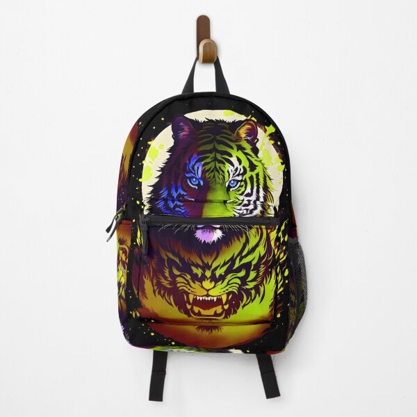 Artikelvorschau, Gelber Tiger-Vollmond-Kunst entworfen und verkauft von MindWave THC.