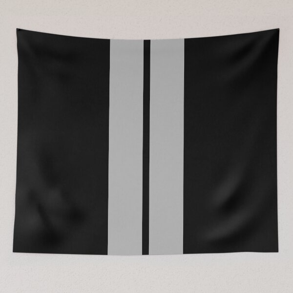 Item preview, Racing Stripes (Silver on black) designed and sold by STUDIO-72.
