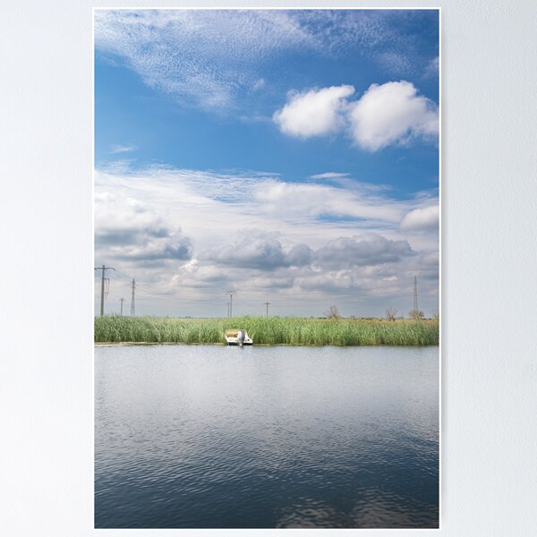 Item preview, Lonely boat on Danube designed and sold by OriginalShots.