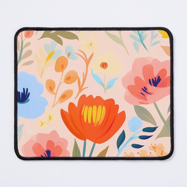 Item preview, boho design abstract oil painting flower 25 designed and sold by UnaWu533.