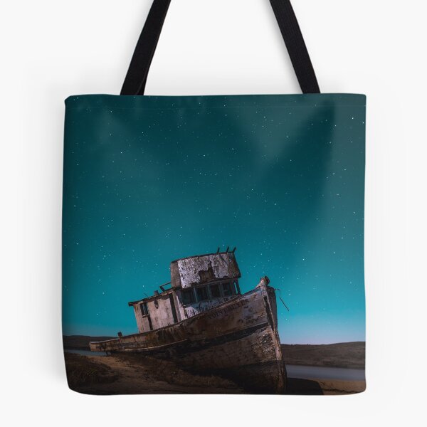 Item preview, The Point Reyes Shipwreck Under a Blue Clear Night Sky designed and sold by chillchar1234.