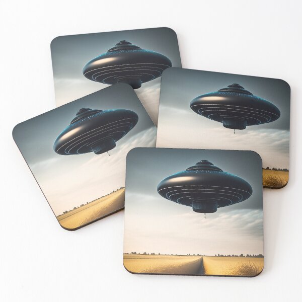 Item preview, UFO in a wheat field designed and sold by DustinVinyl.