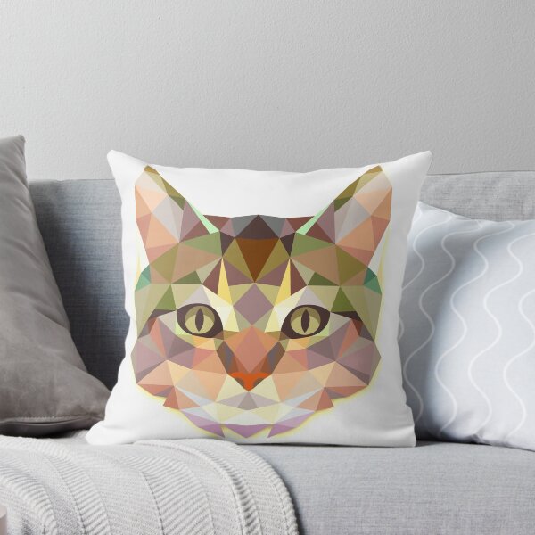 Item preview, Polygonal CAT triangle triangular animal print geometric art designed and sold by HEJAshirts.