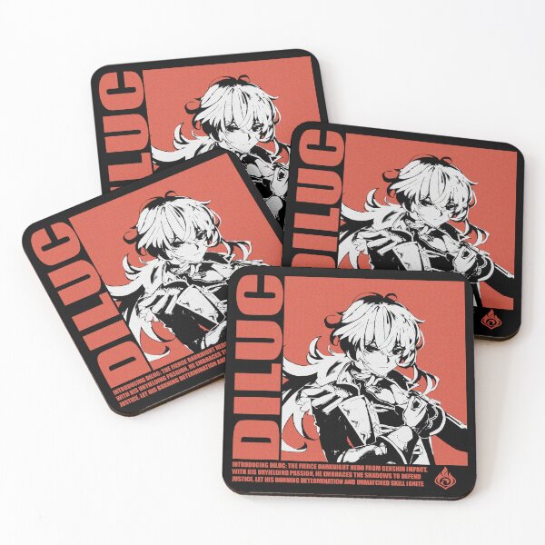 Item preview, Diluc Pyro Genshin Impact  designed and sold by pagan-mouse.
