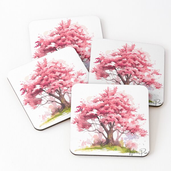 Item preview, Watercolor Japanese Cherry designed and sold by Waterprintscomp.