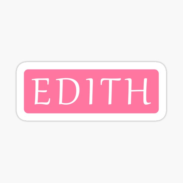 Edith Girls Name Sticker