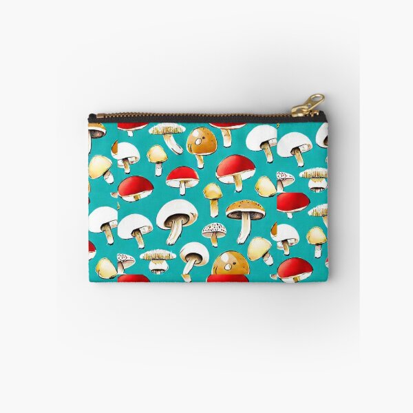Item preview, Red cap mushrooms green background designed and sold by melridger.
