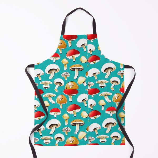 Item preview, Red cap mushrooms green background designed and sold by melridger.