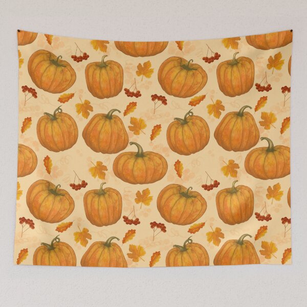 Item preview, Cute Pumpkin print designed and sold by TalkingWallsGe.