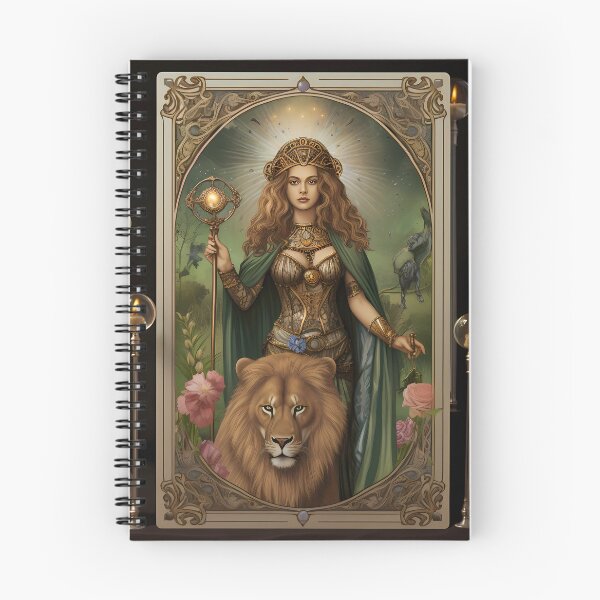 Item preview, Tarot card XI The Power with Woman and Leo designed and sold by Karl Aldinger.