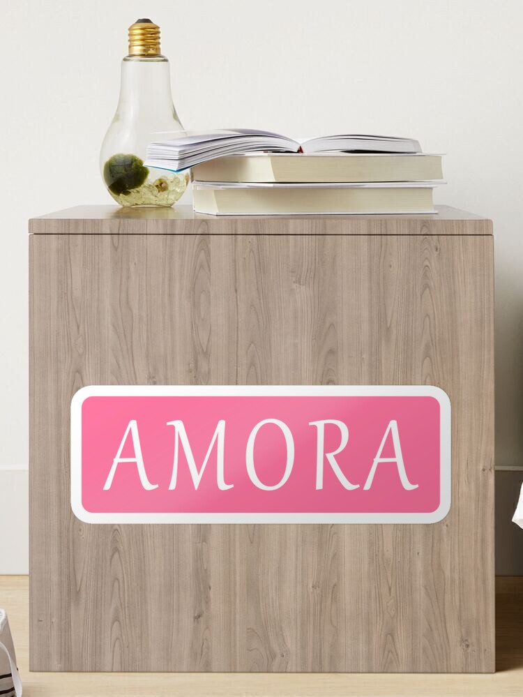 Ambra Name Sticker for Sale by jeallan