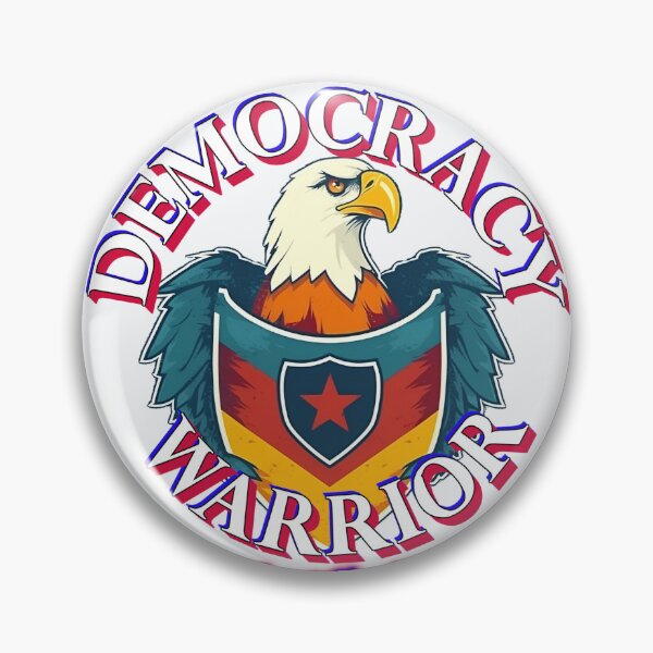 Item preview, Democracy Warrior - Democrats Fight For The People- anti republican-pro democracy designed and sold by SiggyZiggy.