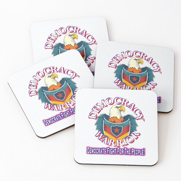 Item preview, Democracy Warrior - Democrats Fight For The People- anti republican-pro democracy designed and sold by SiggyZiggy.