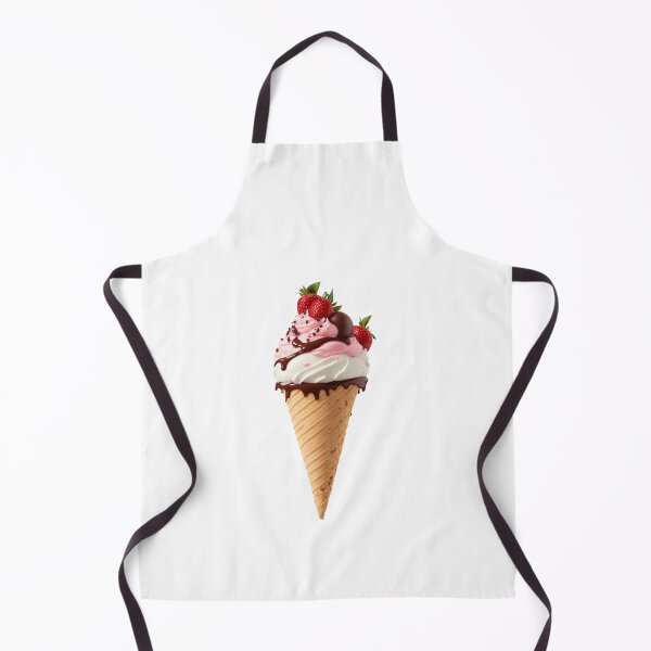Item preview, Strawberry vanilla chocolate icecream cone gelato dessert cornet designed and sold by w1ckerman.
