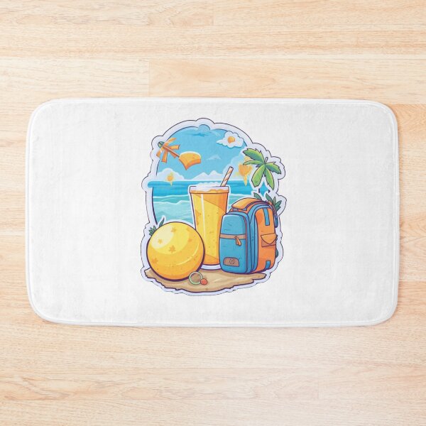 Item preview, Summertime beach sticker style deasign  designed and sold by SmileshareShop.