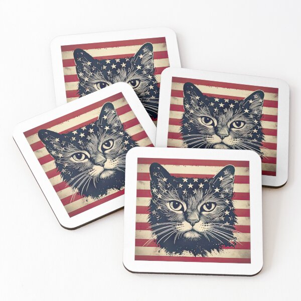 Item preview,  "Cat Therian USA Flag: Patriotic Feline Pride Design for Cat Lovers and American Enthusiasts" designed and sold by RvinJo8.