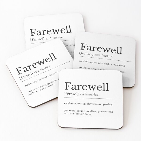 Item preview, Farewell Dictionary Definition designed and sold by Soorajmukhi.