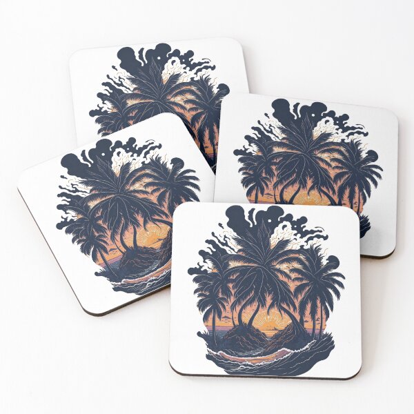 Item preview, Tropical sunset designed and sold by ArtCraftLab.