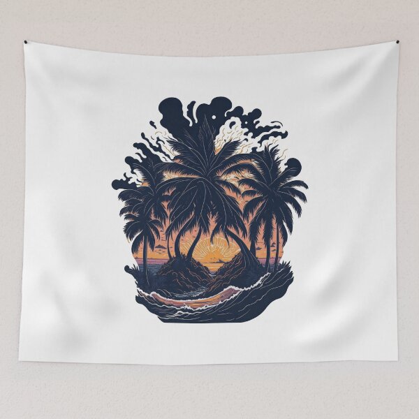 Item preview, Tropical sunset designed and sold by ArtCraftLab.