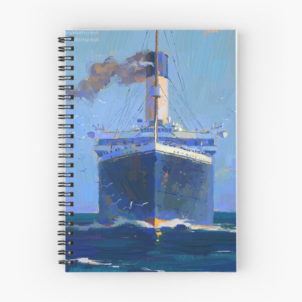 Item preview, Titanic at sea - Painting by Eliott Sontot | Maritime artwork designed and sold by Eliott Sontot.
