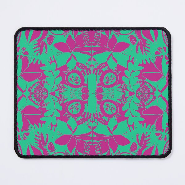 Item preview, Vintage block print - green and purple designed and sold by KEROMERO.