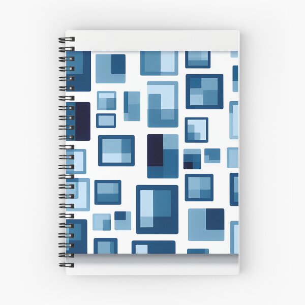Item preview, A blue and white boxes pattern designed and sold by TogetherDshop.