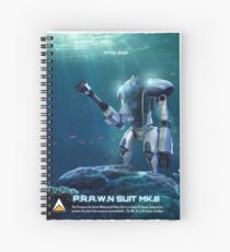 P.R.A.W.N SUIT (Sea) Spiral Notebook